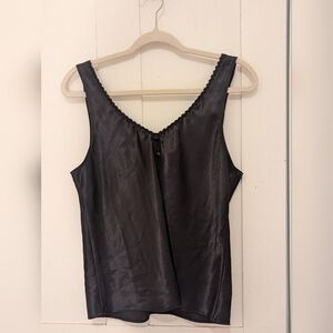 French Maid Satin Camisole Slip Top Delicate  Whimsigoth Night Out Vintage S-M